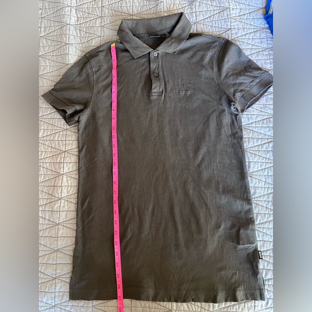 Boss Men's Polo Shirt in Charcoal Gray